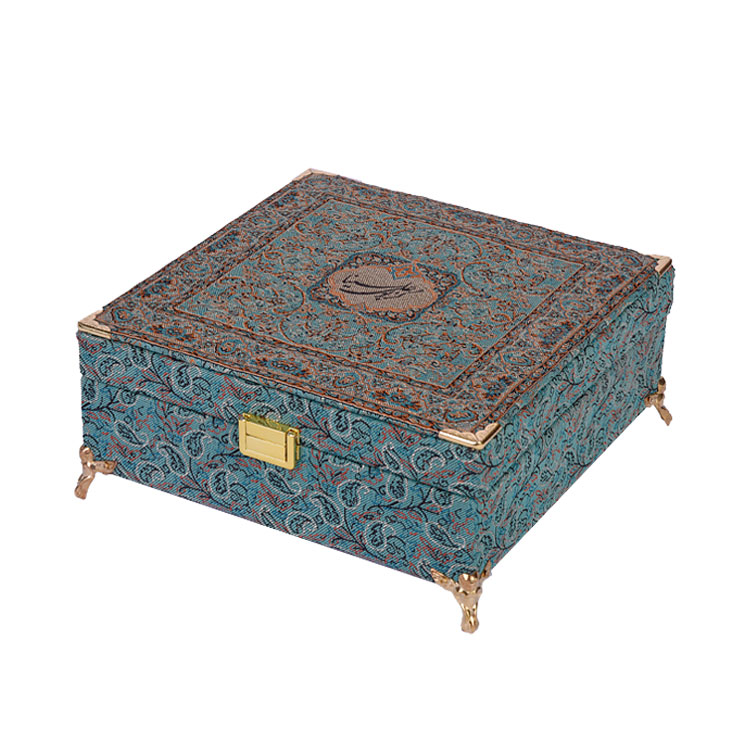 box-small-turquoise Small vip Termeh box - Image 1