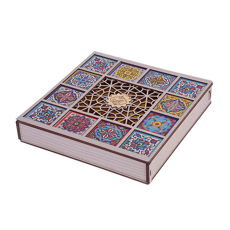 box-tile-1 Tile design wooden box - Image 1